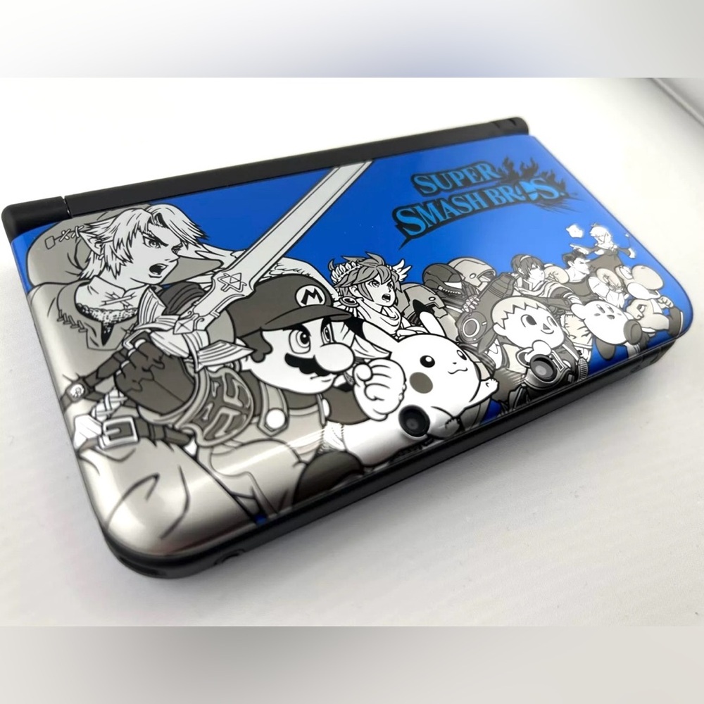 Super Smash Bros Blue Nintendo 3DS XL 96% New No Box Tested Working Firm Price - Picture 4 of 12
